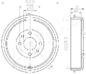 Brake Drum (56-00-0613)