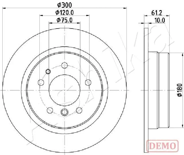 Brake Disc (61-00-0119C)