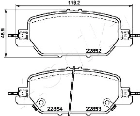 Brake Pad Set, disc brake (51-04-416)