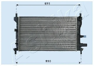 Radiator, engine cooling (RDA053060)