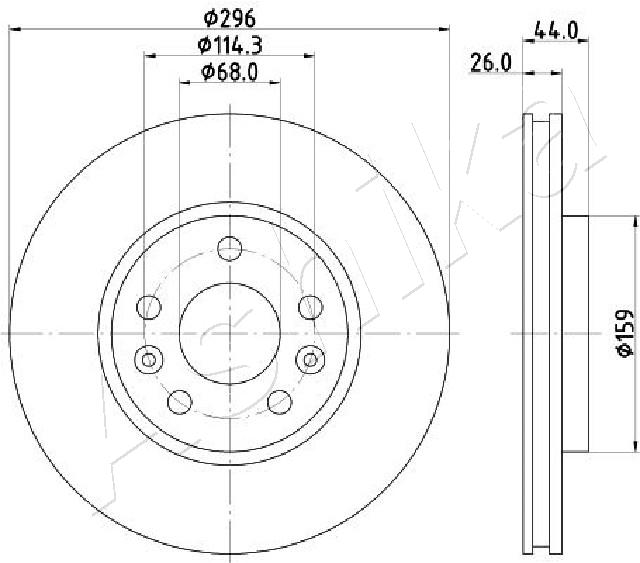 Brake Disc (60-01-1000C)