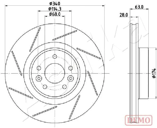 Brake Disc (60-00-0717C)