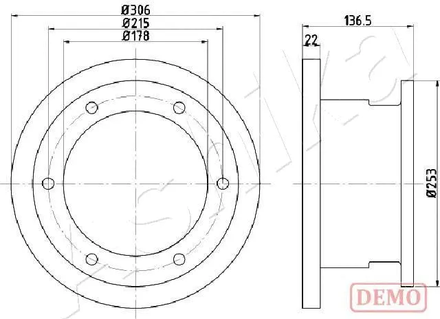 Brake Disc (61-00-0224C)