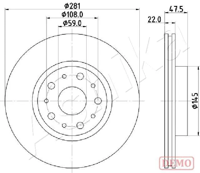 Brake Disc (61-00-0229C)