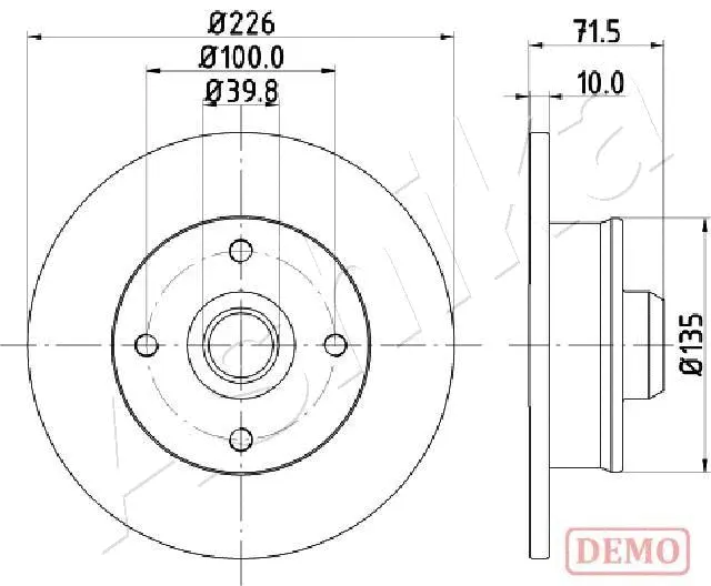 Brake Disc (61-00-0922C)