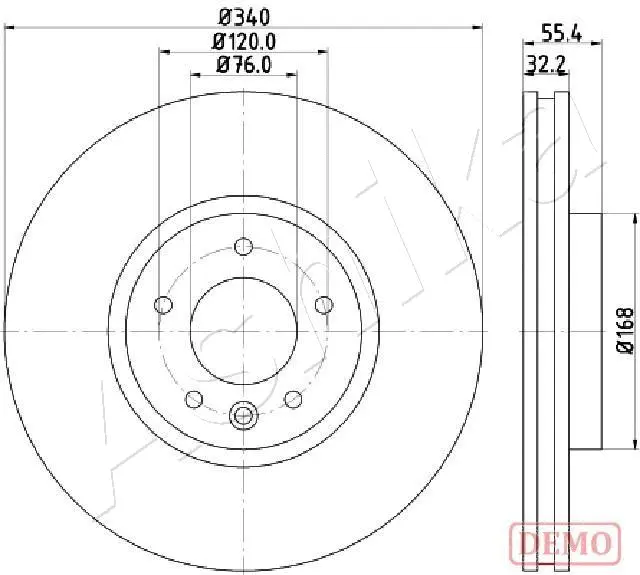 Brake Disc (60-00-0954C)