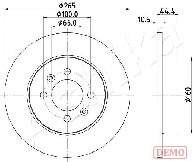 Brake Disc (61-00-0708C)
