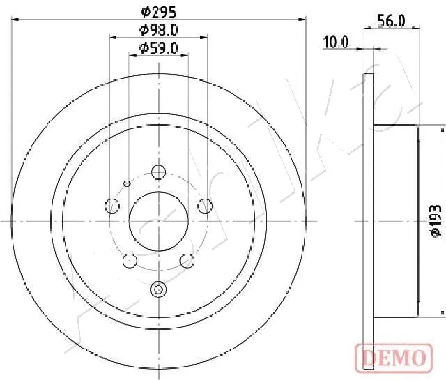 Brake Disc (61-00-0608C)