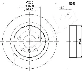 Brake Disc (61-00-0105)