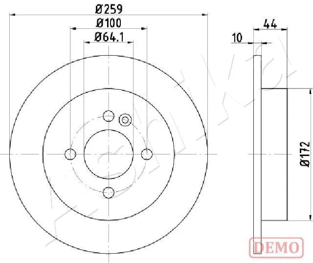 Brake Disc (61-00-0134C)