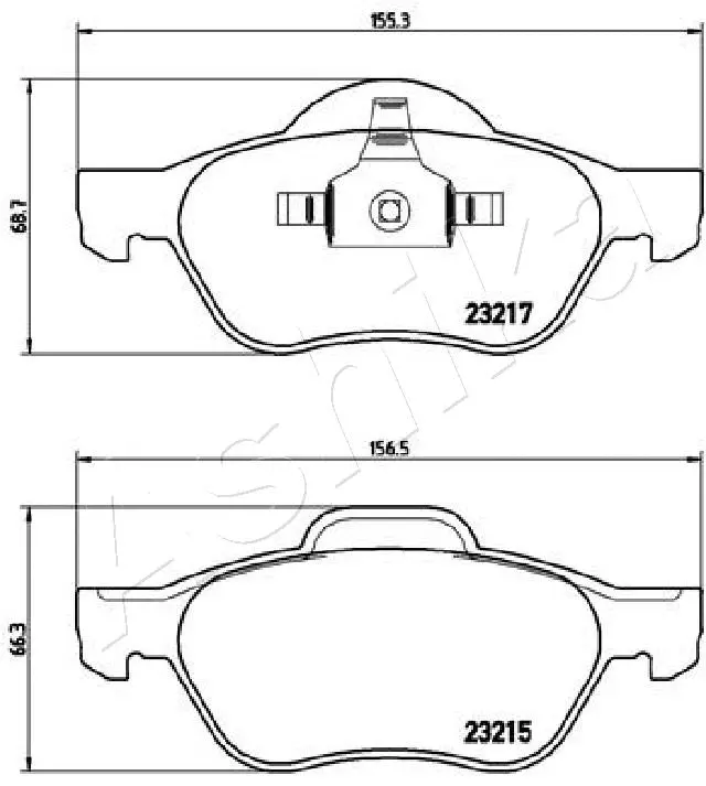 Brake Pad Set, disc brake (50-00-0712)