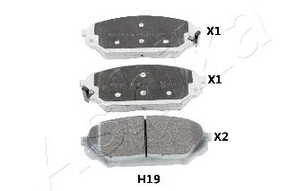 Brake Pad Set, disc brake (50-0H-H19)