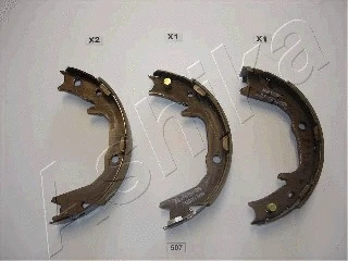 Brake Shoe Set, parking brake (55-05-507)