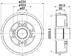 Brake Drum (56-00-0702)