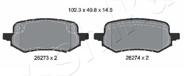 Brake Pad Set, disc brake (51-00-0323)