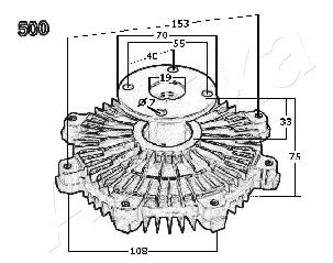 Clutch, radiator fan