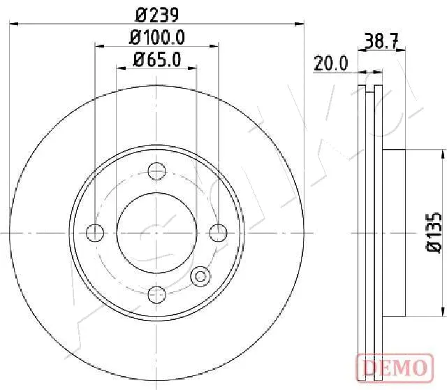 Brake Disc (60-00-0939C)