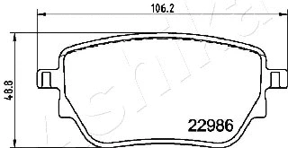 Brake Pad Set, disc brake (51-00-0533)