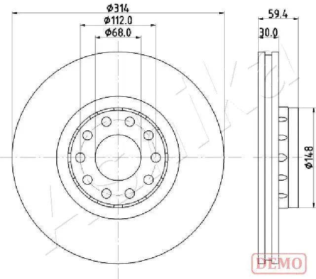 Brake Disc (60-00-0924C)