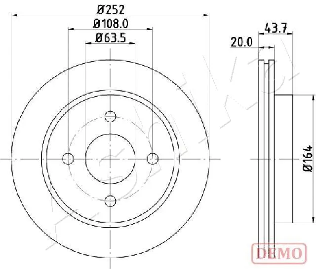 Brake Disc (61-00-0308C)