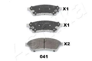 Brake Pad Set, disc brake (50-00-041)
