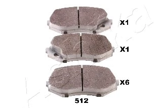 Brake Pad Set, disc brake (50-05-512)