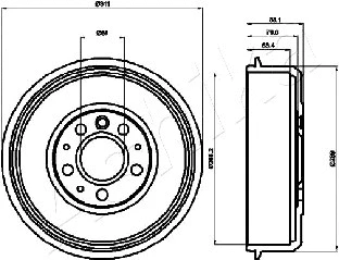 Brake Drum (56-00-0914)