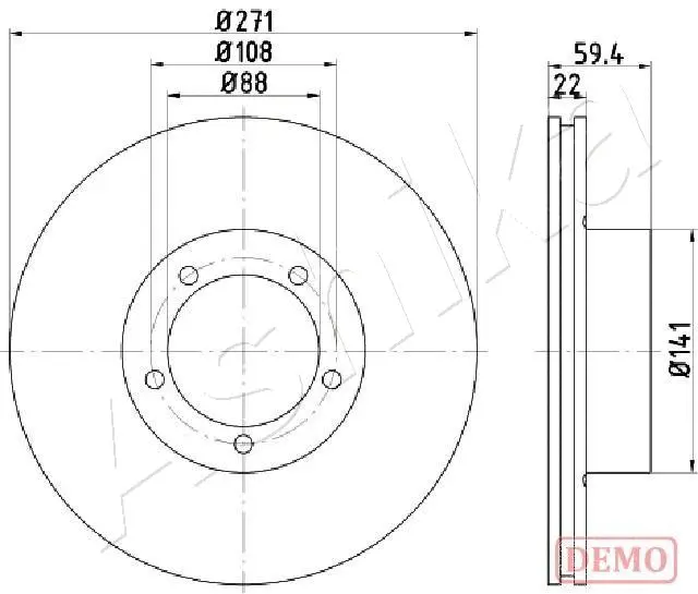 Brake Disc (61-00-0401C)