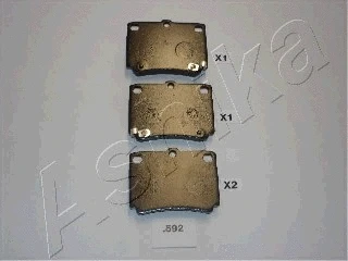 Brake Pad Set, disc brake (51-05-592)