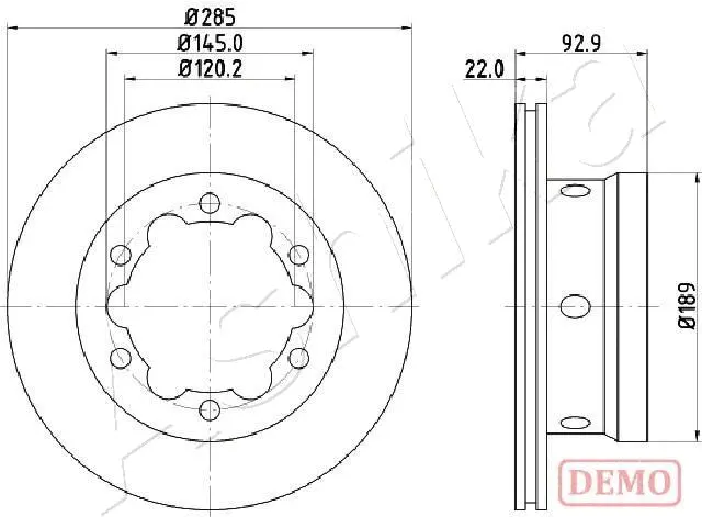 Brake Disc (61-00-0528C)
