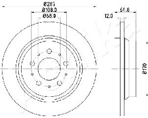 Brake Disc (61-00-0321)
