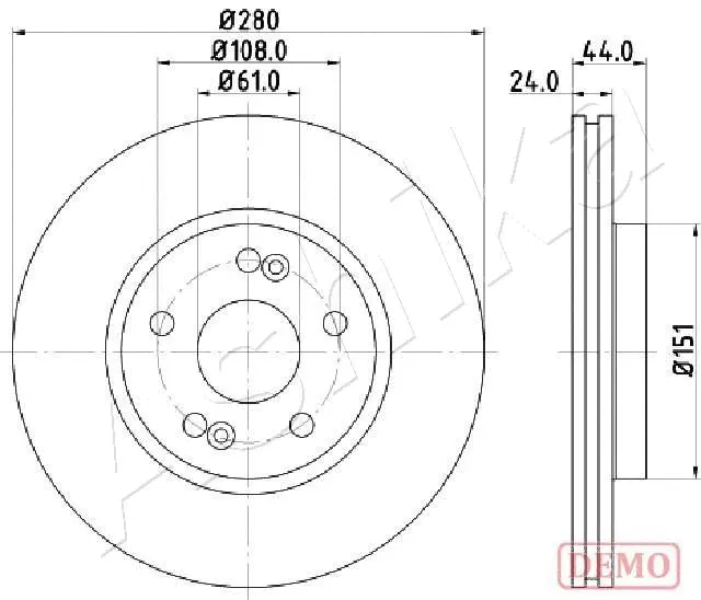 Brake Disc (60-00-0710C)