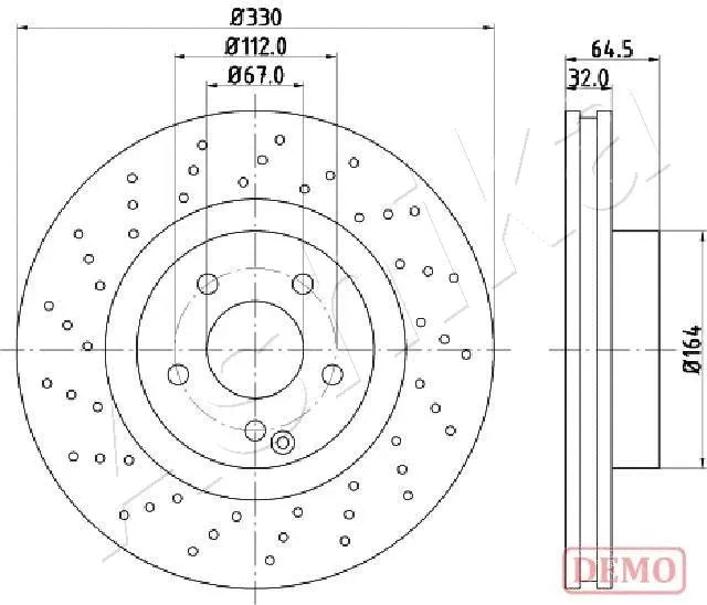 Brake Disc (60-00-0541C)