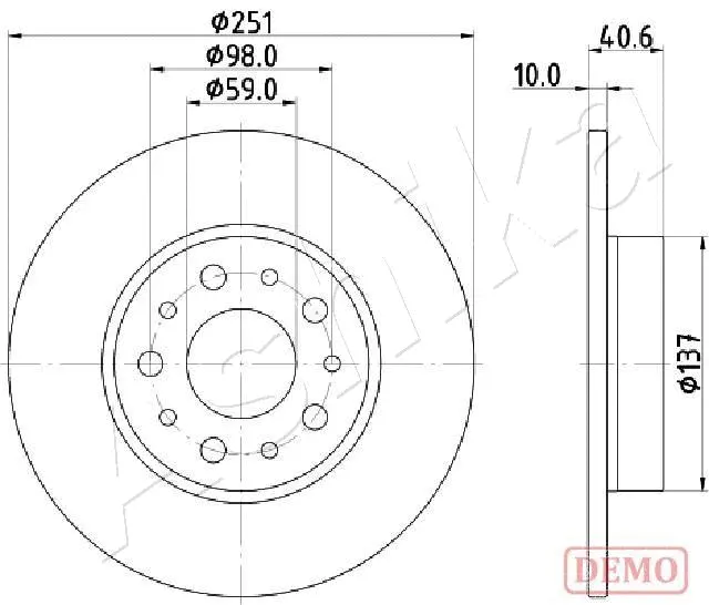 Brake Disc (61-00-0211C)