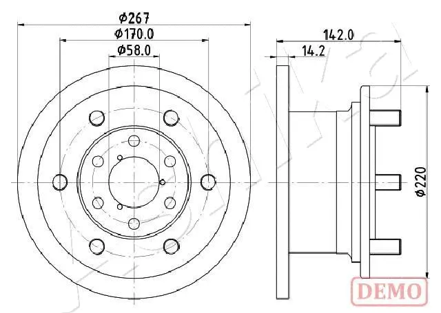 Brake Disc (60-00-0254C)