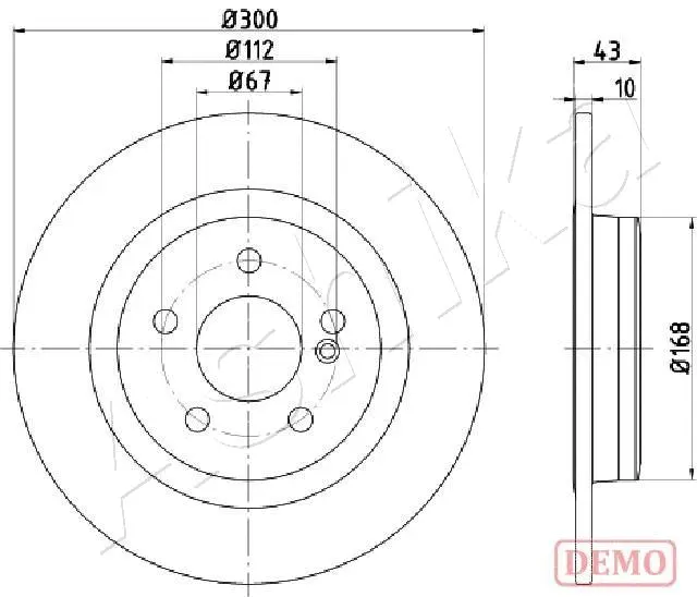 Brake Disc (61-00-0525C)