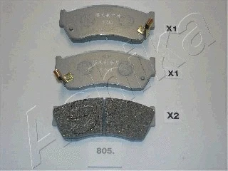 Brake Pad Set, disc brake (50-08-805)