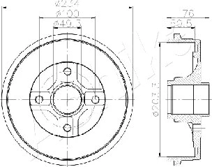Brake Drum (56-00-0710)