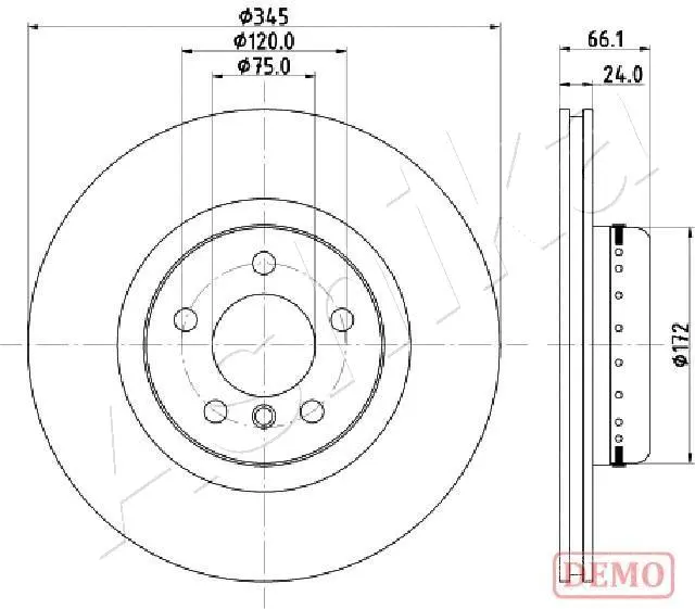 Brake Disc (61-00-0104C)