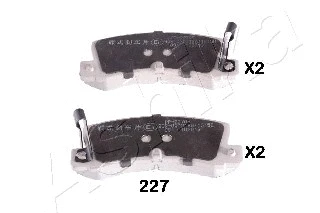 Brake Pad Set, disc brake (51-02-227)