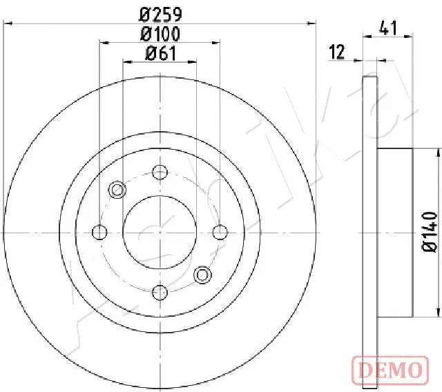 Brake Disc (60-00-0719C)