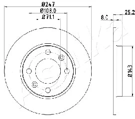 Brake Disc (61-00-0615)
