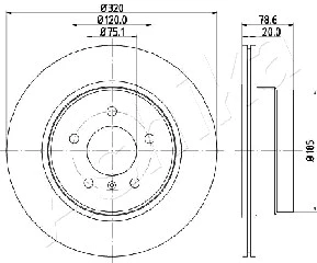 Brake Disc (61-00-0129)