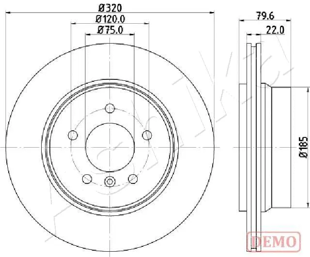 Brake Disc (61-00-0128C)
