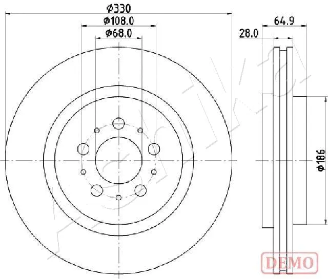 Brake Disc (61-00-0322C)