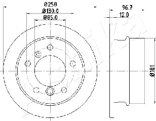 Brake Disc (61-00-0518)