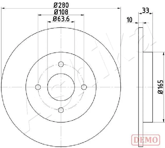 Brake Disc (61-00-0304C)