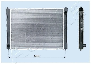 Radiator, engine cooling (RDA012042)