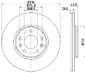 Brake Disc (60-00-0707)