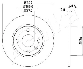 Brake Disc (61-00-0405)